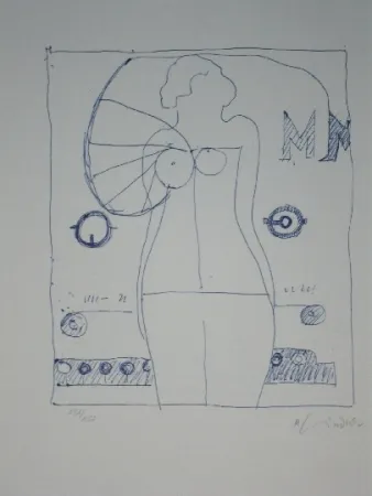 Litografía Lindner - Marylin was here 9