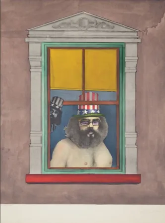 Litografía Lindner - Poet