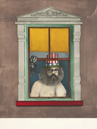 Litografía Lindner - Poet