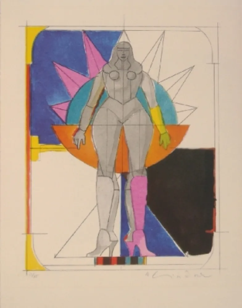 Litografía Lindner -  Untitled I 