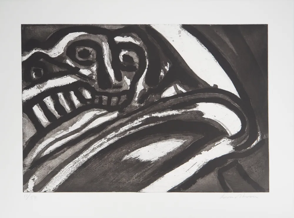 Aguatinta Lindstrom - Deux personnages