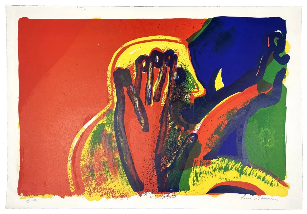 Litografía Lindstrom - Le Cri