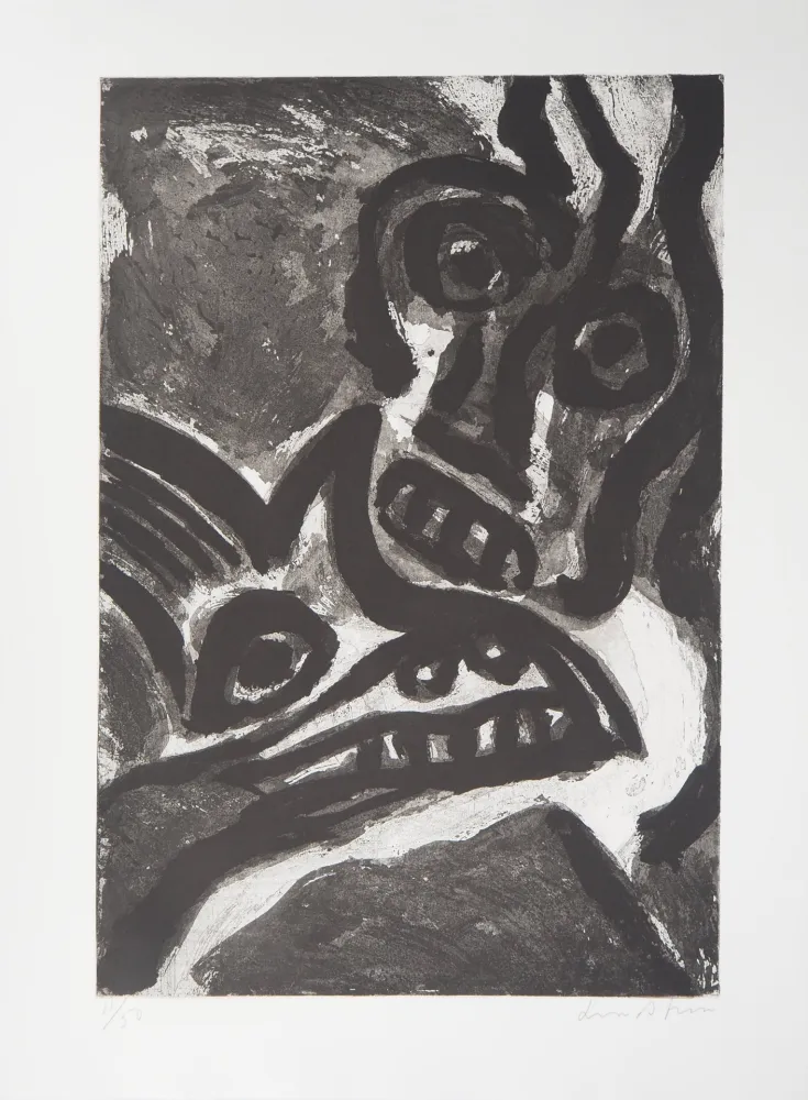 Aguatinta Lindstrom - L'Homme et l'animal