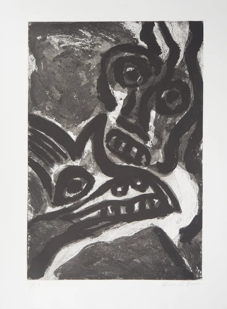 Grabado Lindstrom - L'Homme et l'animal