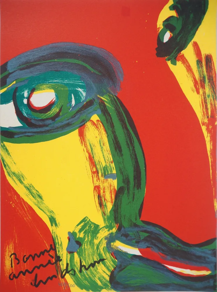 Litografía Lindstrom - Portrait fauve