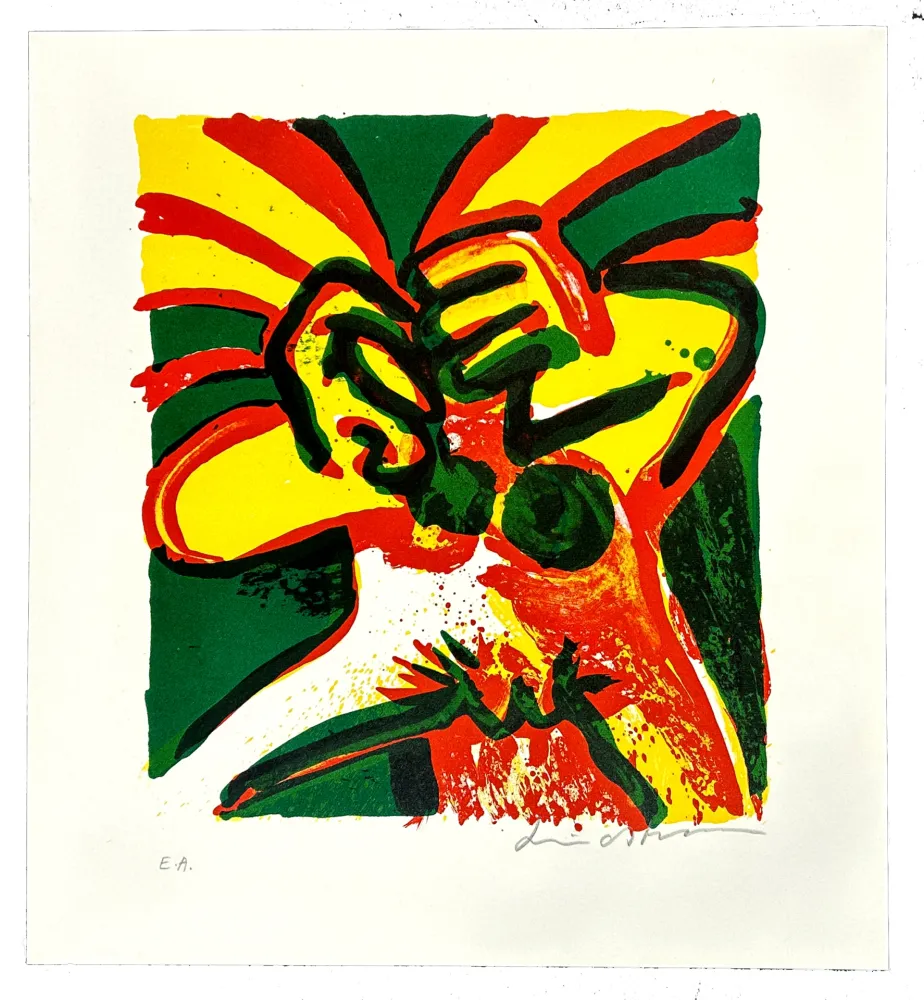 Litografía Lindstrom - Possédé