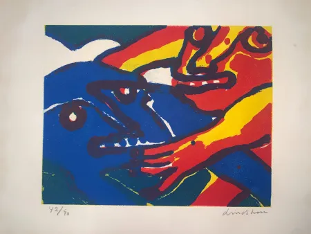 Grabado Lindstrom - Rêve à Montparnasse