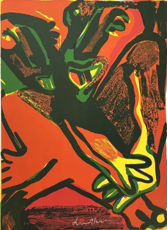 Litografía Lindstrom - Sans Titre