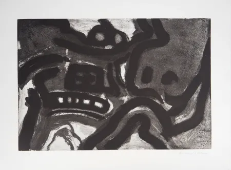 Aguatinta Lindstrom - Symboles abstraits