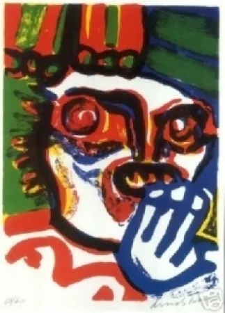 Litografía Lindstrom - Tête