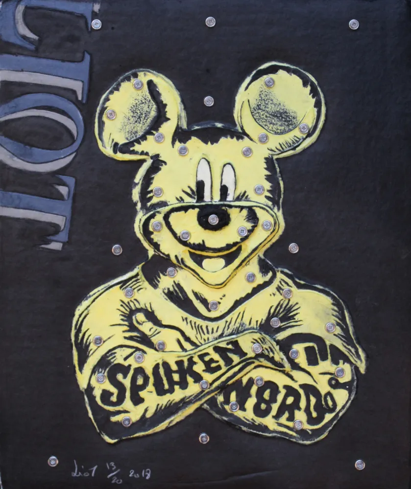 Grabado Liot - MICKEY (JAUNE)