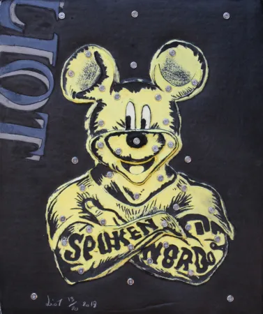 Grabado Liot - MICKEY (JAUNE)
