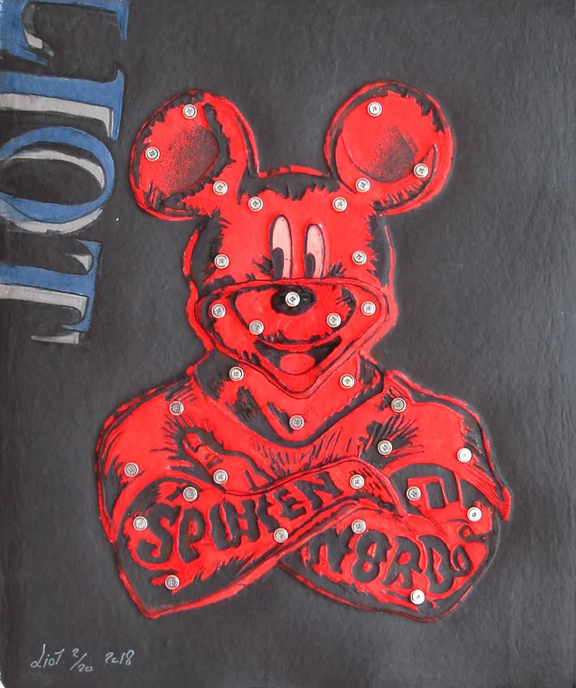 Grabado Liot - MICKEY (ROUGE)