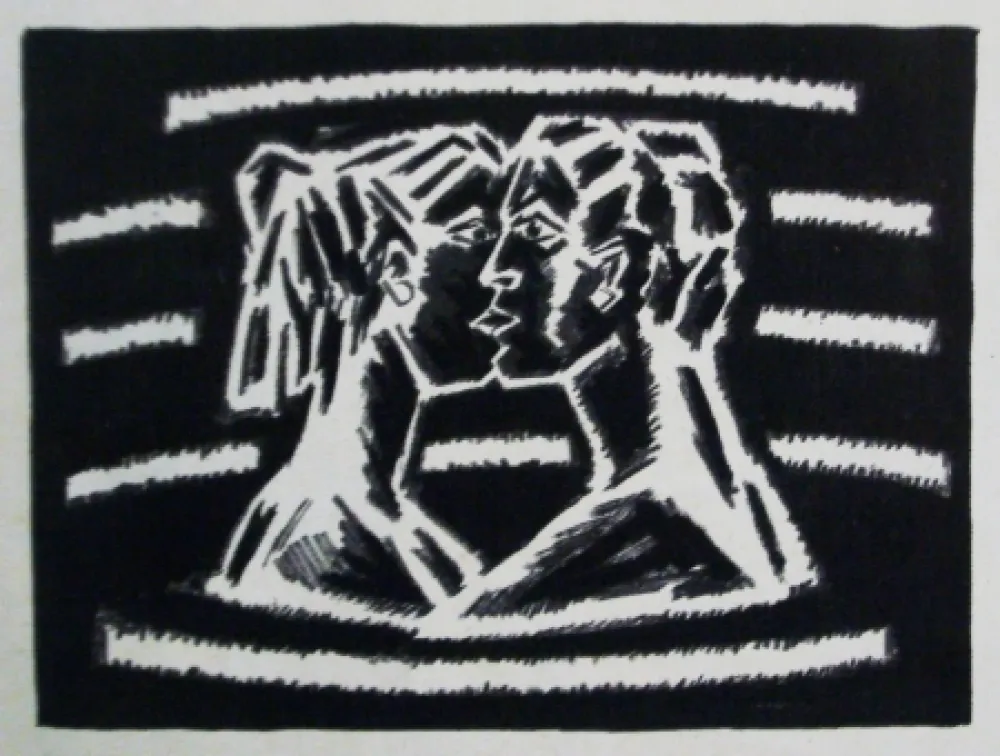 Litografía Llimos - Bes a l'aigua