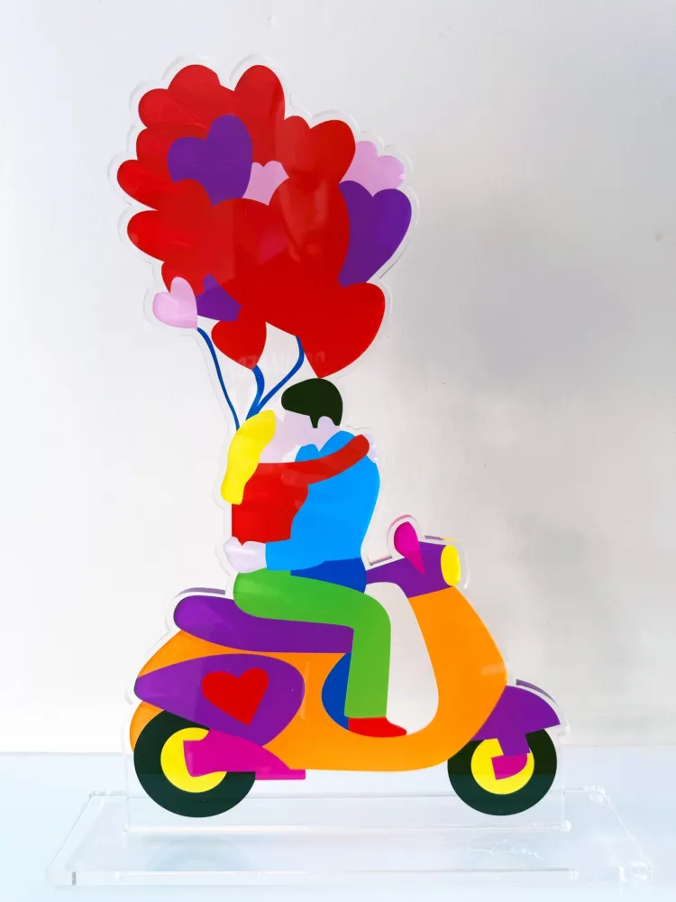 Serigrafía Lodola - Kiss in motion