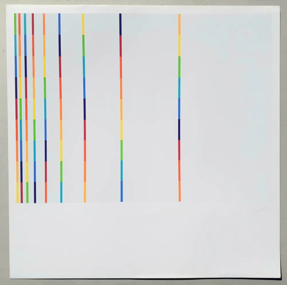 Serigrafía Lohse - 12 vertical and horizontal progressions
