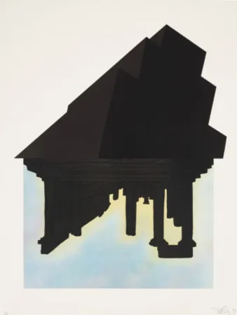 Litografía Longo - Black Palms