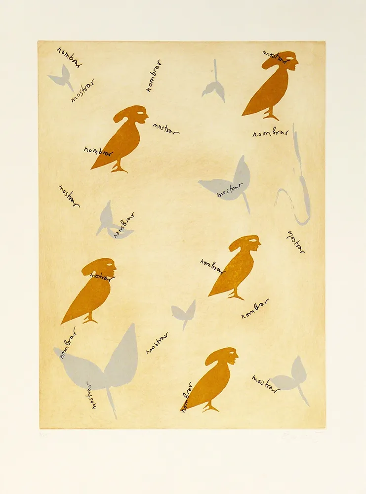 Grabado Lootz - Leaves II