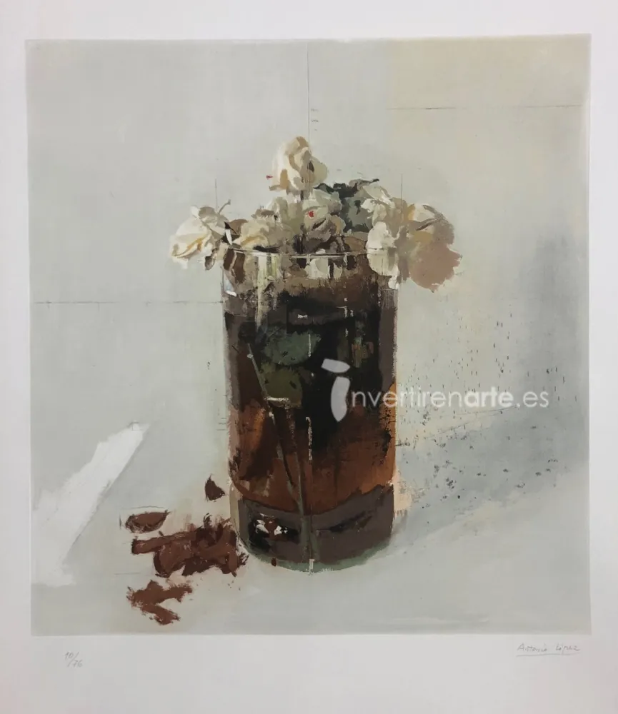 Aguafuerte López Garcia - Rosas de Ávila II