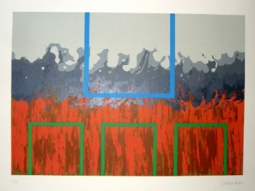 Litografía Lopez Osornio - La otra geometria 4