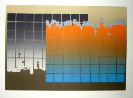 Litografía Lopez Osornio - La otra geometria 7