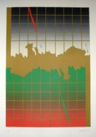 Litografía Lopez Osornio - La otra geometria 8