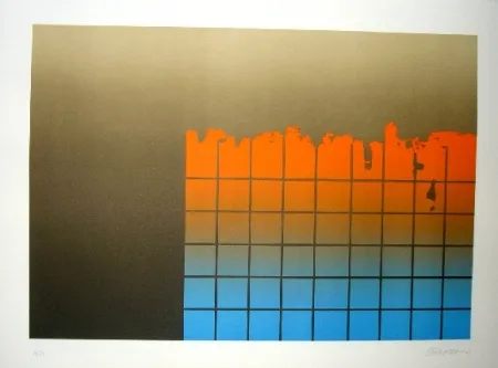 Litografía Lopez Osornio - La otra geometria 9