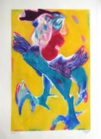 Aguafuerte Y Aguatinta Lorjou - Composition