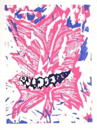 Grabado En Madera Lorjou - La Chenille, 1965