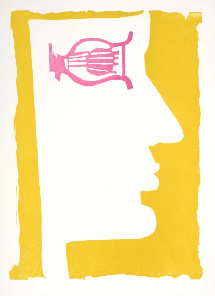 Grabado En Madera Lorjou - Orphée, 1965