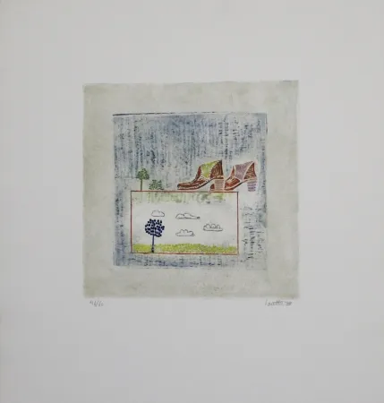 Aguafuerte Y Aguatinta Louttre - Pour aller loin, il faut...  / To Go Far, You Must...