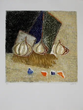 Grabado Louttre - Un goût d'olive / A Taste of Olive