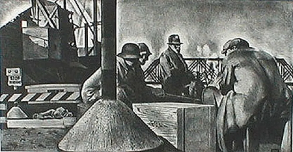 Litografía Lozowick - Dead End