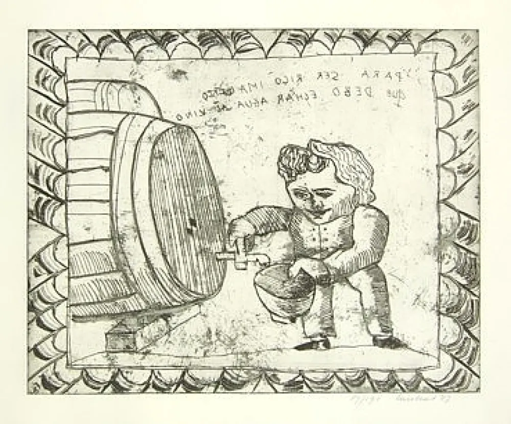 Grabado Lucebert - Senza titolo