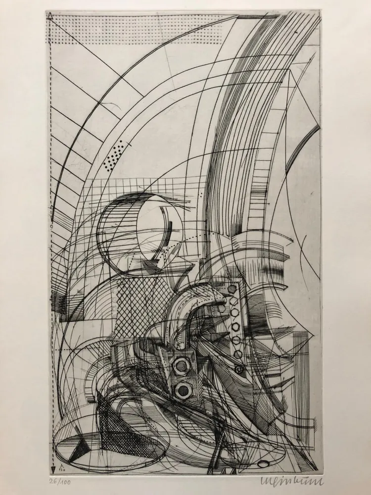 Grabado Luginbühl - Plan für Pegasus