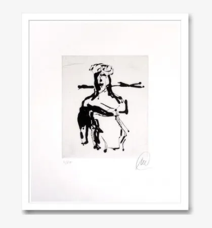 Grabado Lüpertz - Ohne titel