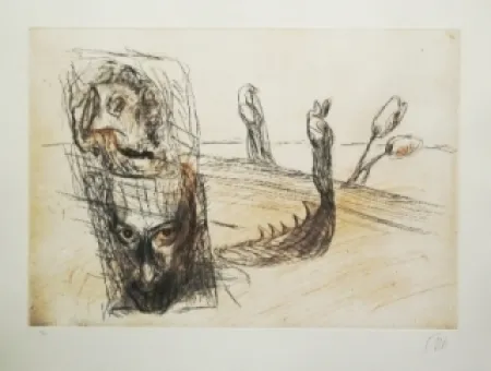 Grabado Lüpertz - Vanitas 1