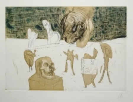 Grabado Lüpertz - Vanitas 4