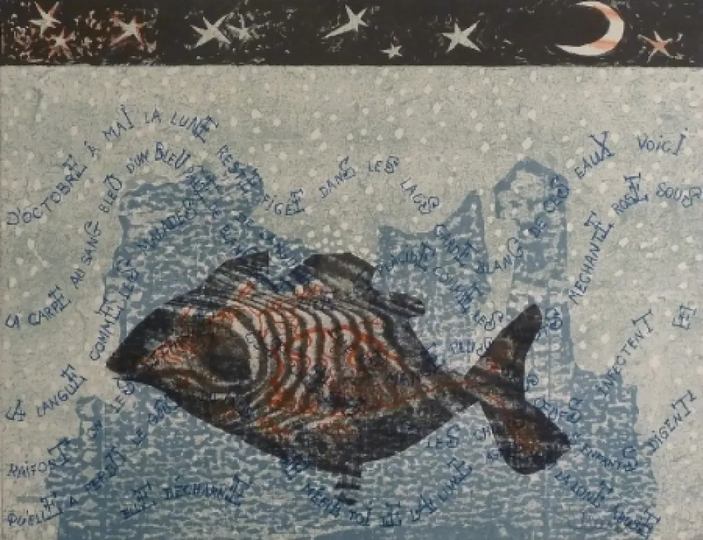 Litografía Lurcat - Carpe de lune