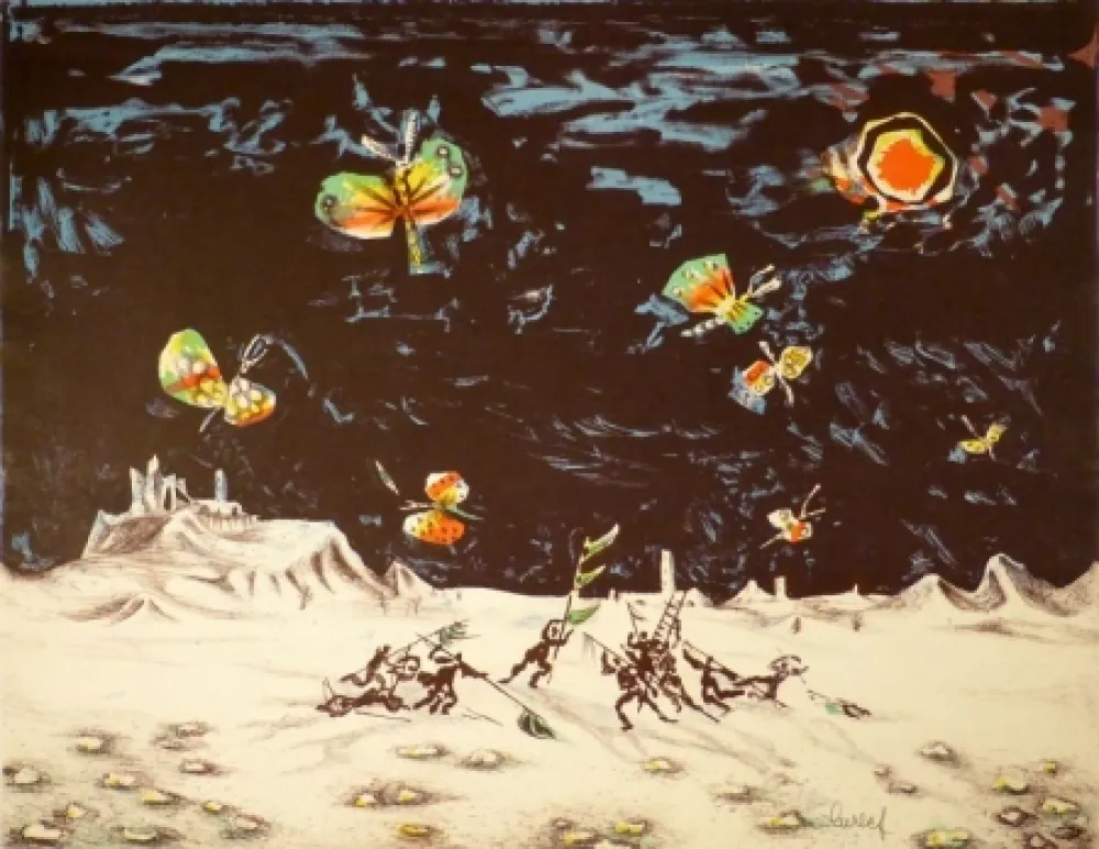 Litografía Lurcat - (Krieg und Frieden)