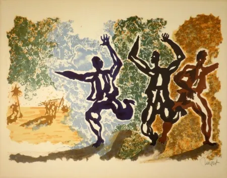 Litografía Lurcat - Panique