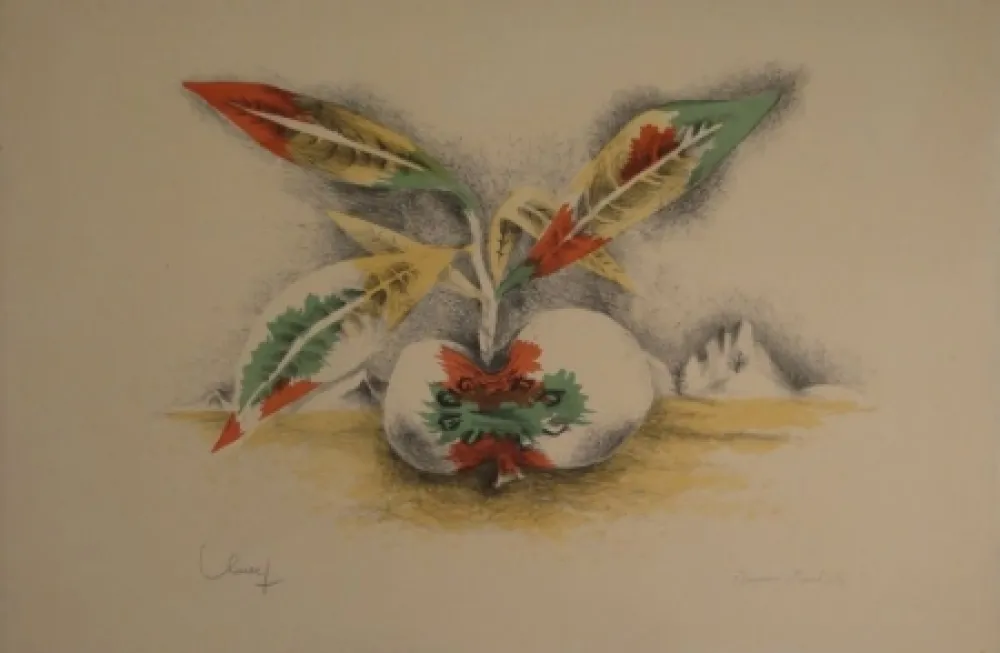 Litografía Lurcat - Sang et Vie