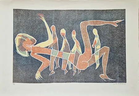 Linograbado Maccari - Composizione