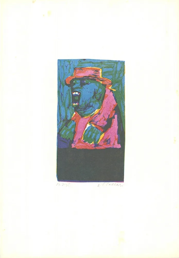 Litografía Maccari - L'ultimo grido