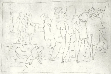 Aguafuerte Y Aguatinta Maccari - Nell'orto di Mino Maccari