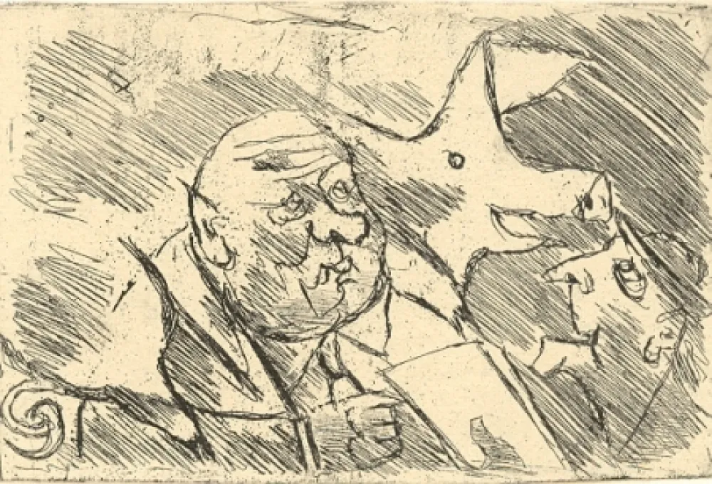 Grabado Maccari - Senza titolo