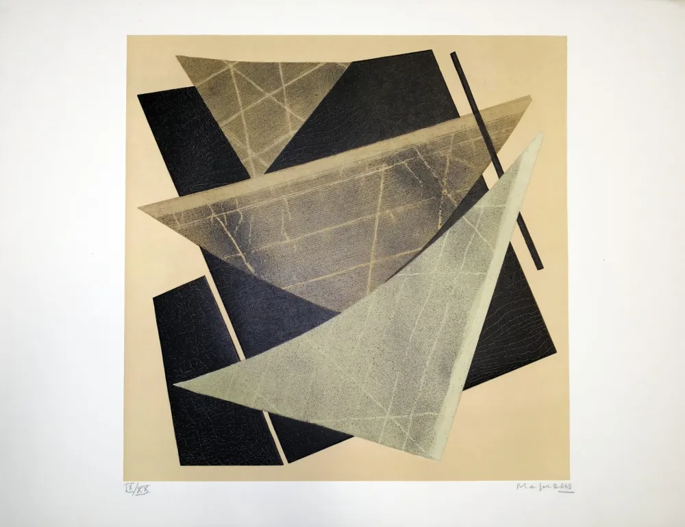 Litografía Magnelli - Composizione 1