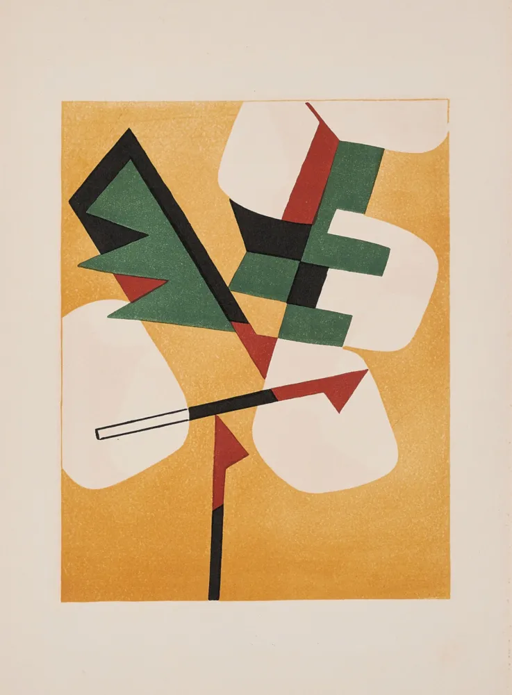 Litografía Magnelli - Jean Arp - Alberto Magnelli & Sophie Taeuber-Arp, Aux Nourritures Terrestres, 1950 
