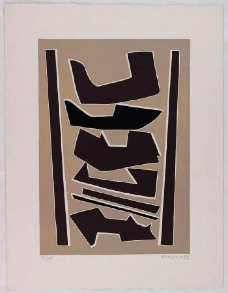 Linograbado Magnelli - La Ferrage III