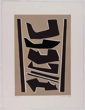 Linograbado Magnelli - La Ferrage III